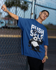 Push yourself Oversized T-shirt for Men