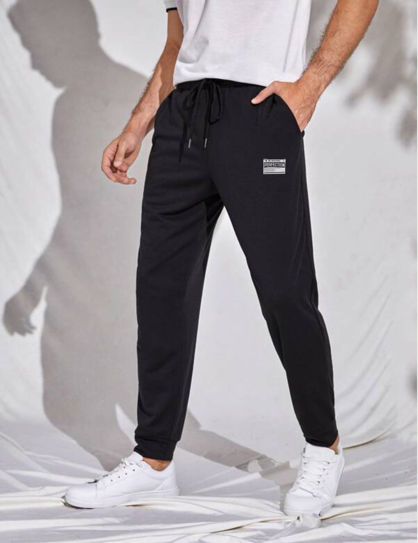 black joggers for men