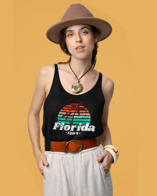 Florida Tank top for Women, Black