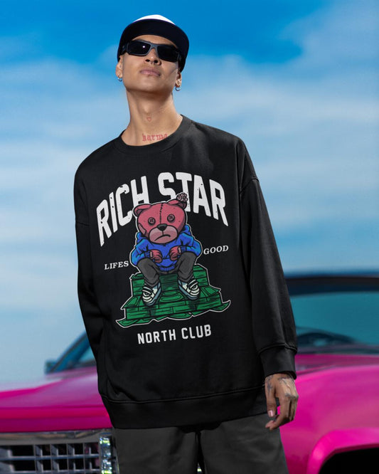 Men's Rich star Drop shoulder Oversized Sweatshirt