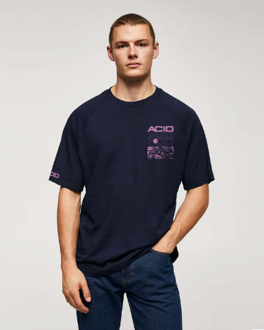 Acid Relaxed Fit T-shirt for Men