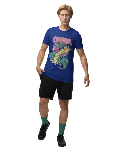 Cobra Relaxed Fit T-shirt for Men, Royal Blue