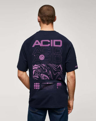 Acid Relaxed Fit T-shirt for Men