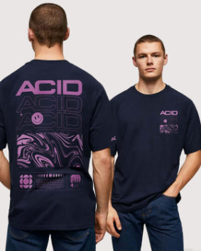 Acid Relaxed Fit T-shirt for Men