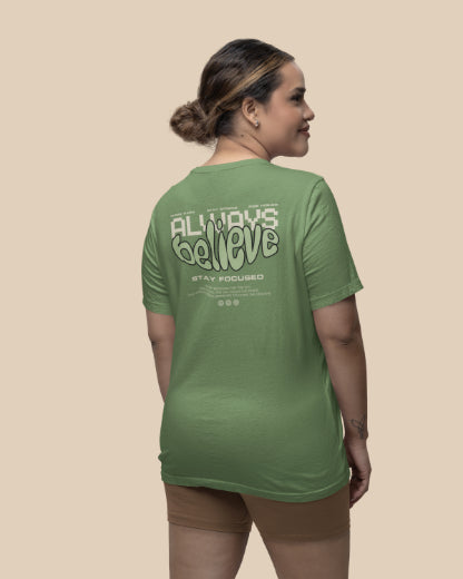 Always Believe Regular Fit T-shirt for Women