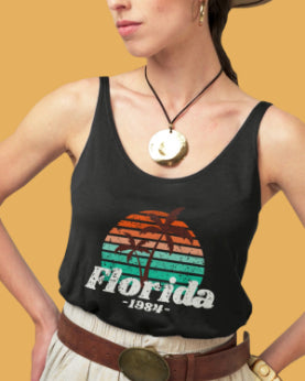 Florida Tank top for Women, Black