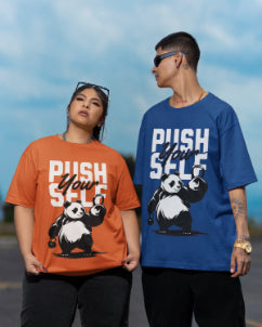 Push yourself Oversized T-shirt for Men