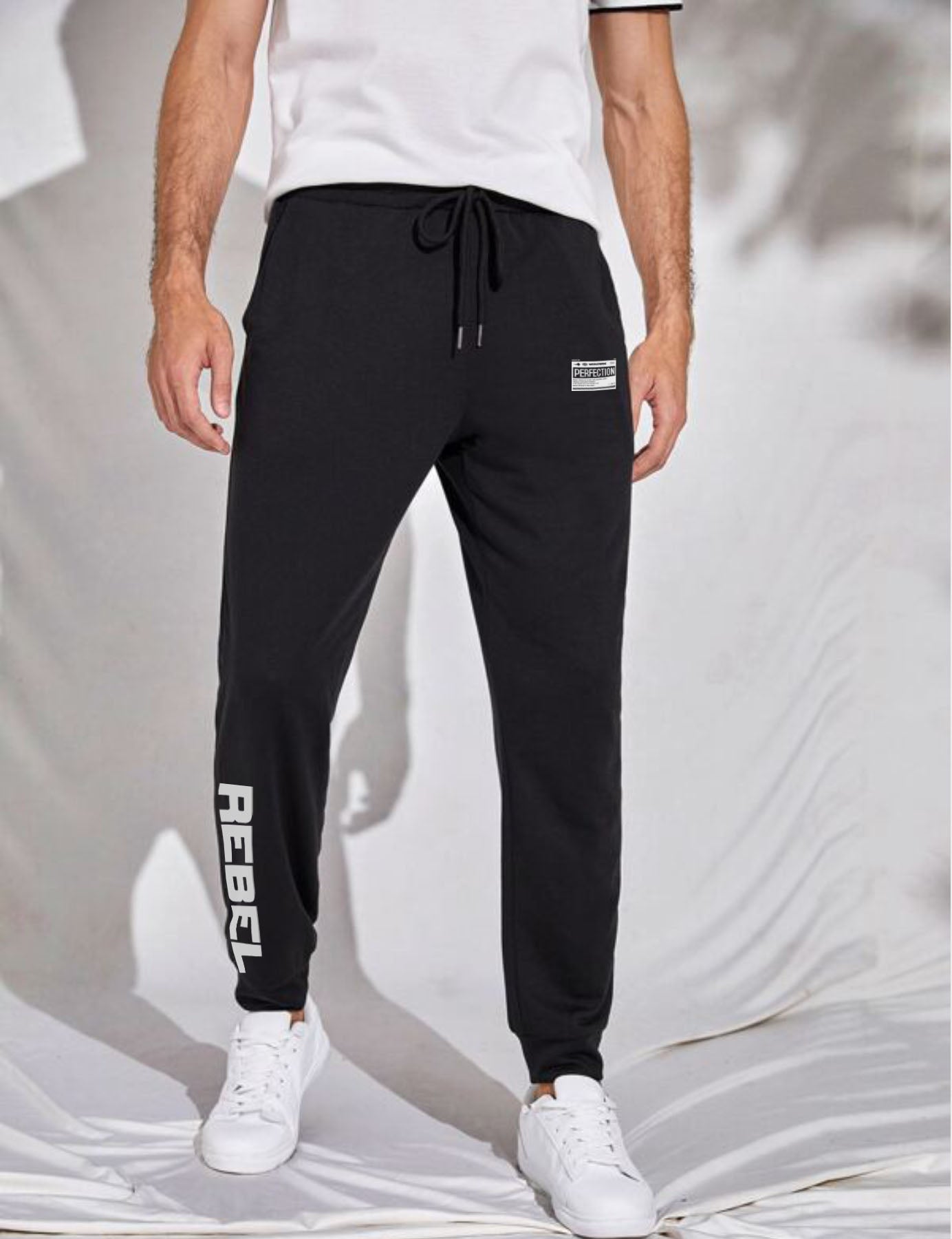 black joggers for men