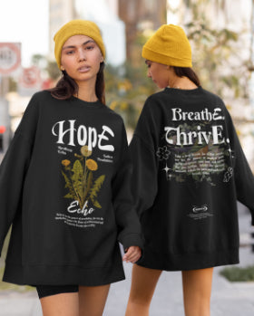 Women's Hope Oversized Drop shoulder Sweatshirt