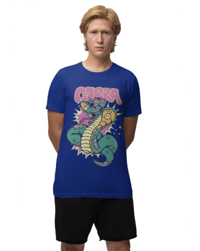 Cobra Relaxed Fit T-shirt for Men, Royal Blue