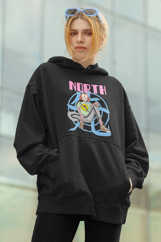 Women's North Anime Hoodie (Fleece)