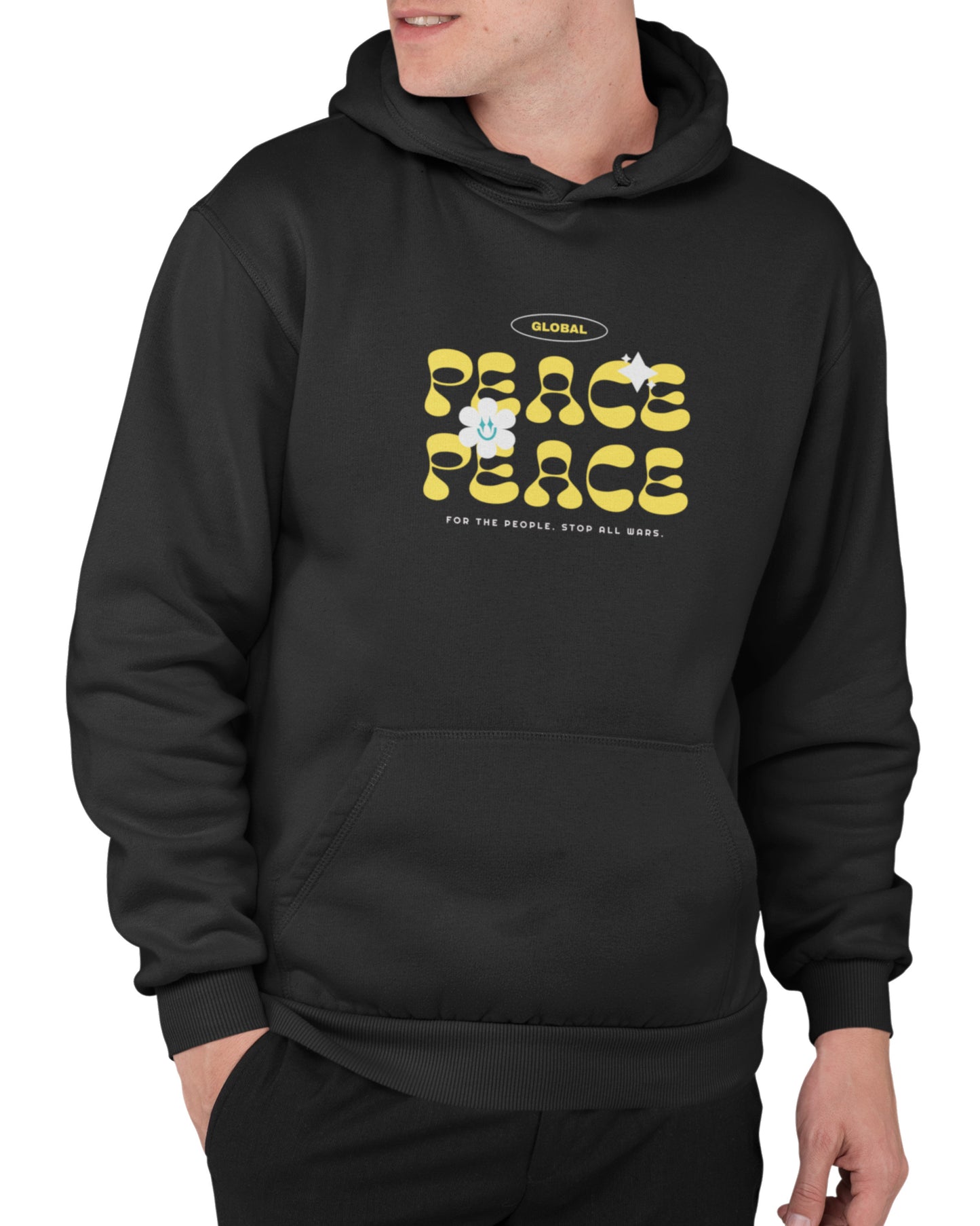 Men's Peace Hoodie (Fleece)