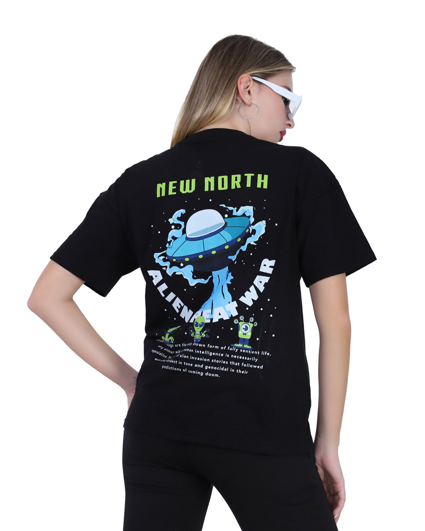 North Alien Oversized fit T-shirt for Women