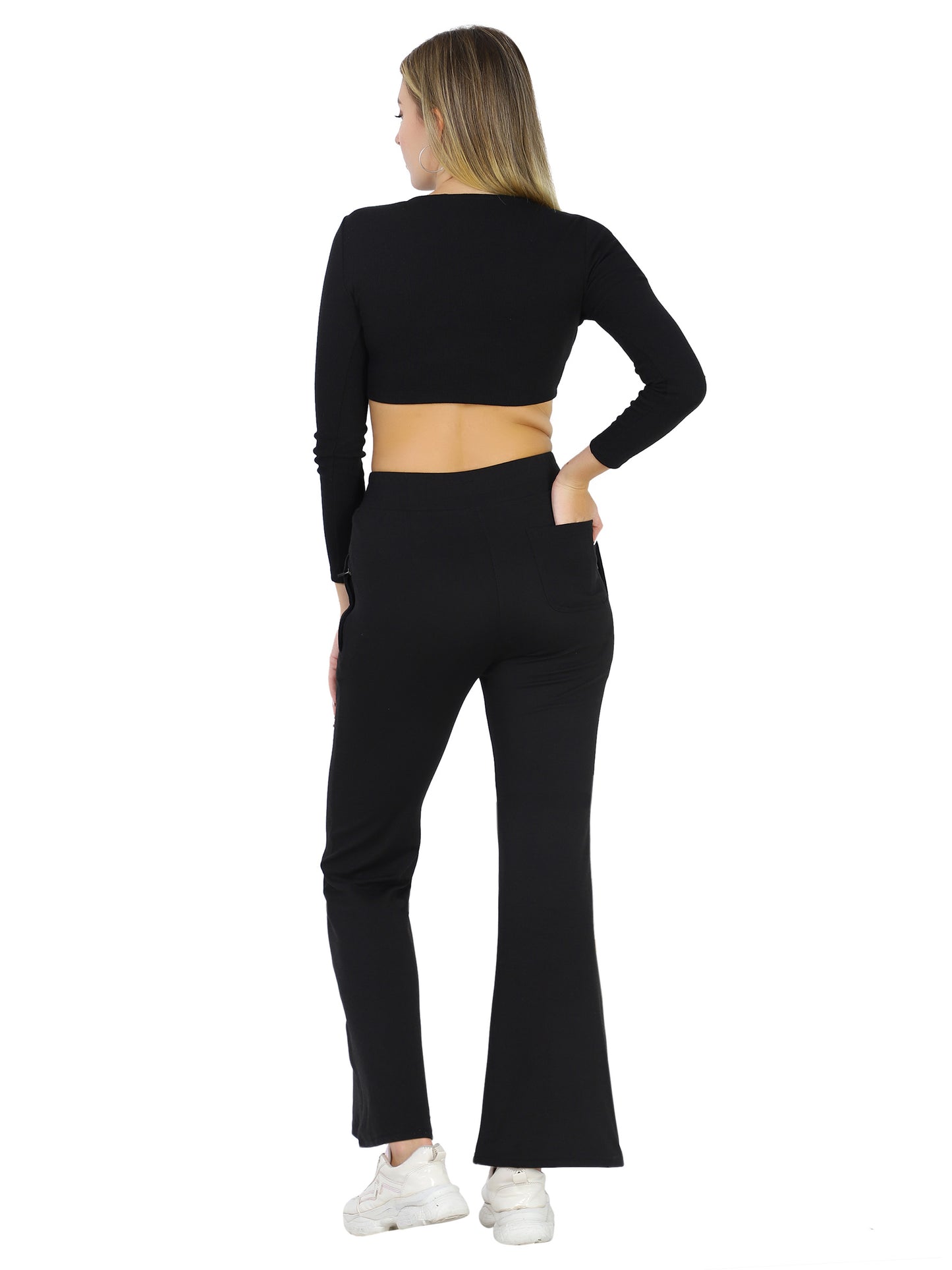 Flared Bootcut Black trousers for Women