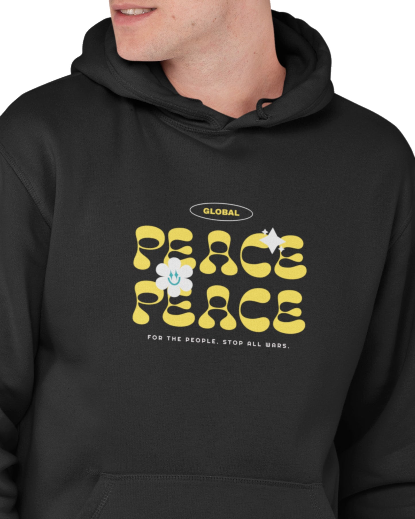 Men's Peace Hoodie (Fleece)