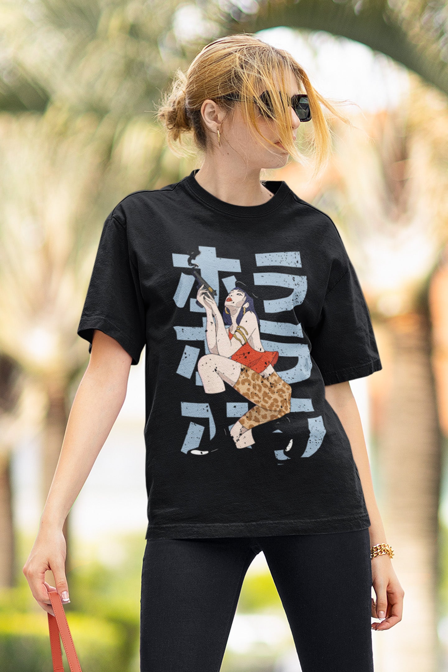 Korean Gun Oversized T-shirt For Women