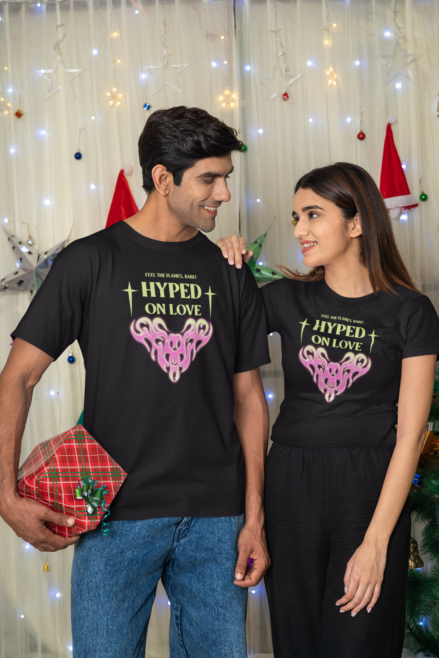 HYPED ON LOVE couple t-shirt