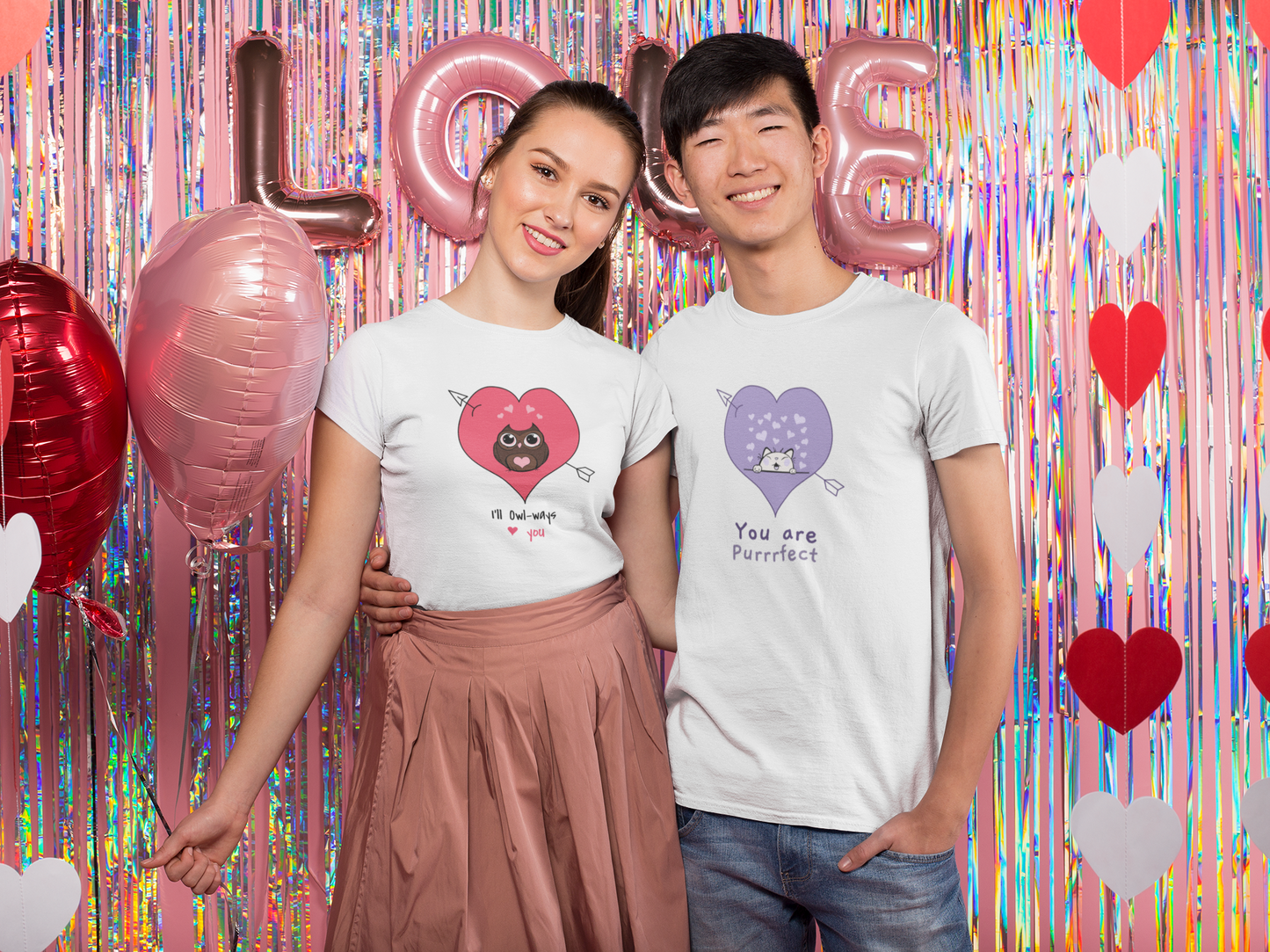 PERFECT US couple t-shirt